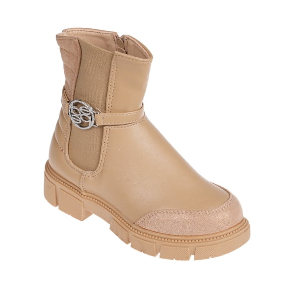 bebe Comfortable Western Riding Boots for Little Girls, Sand (Size 13)
