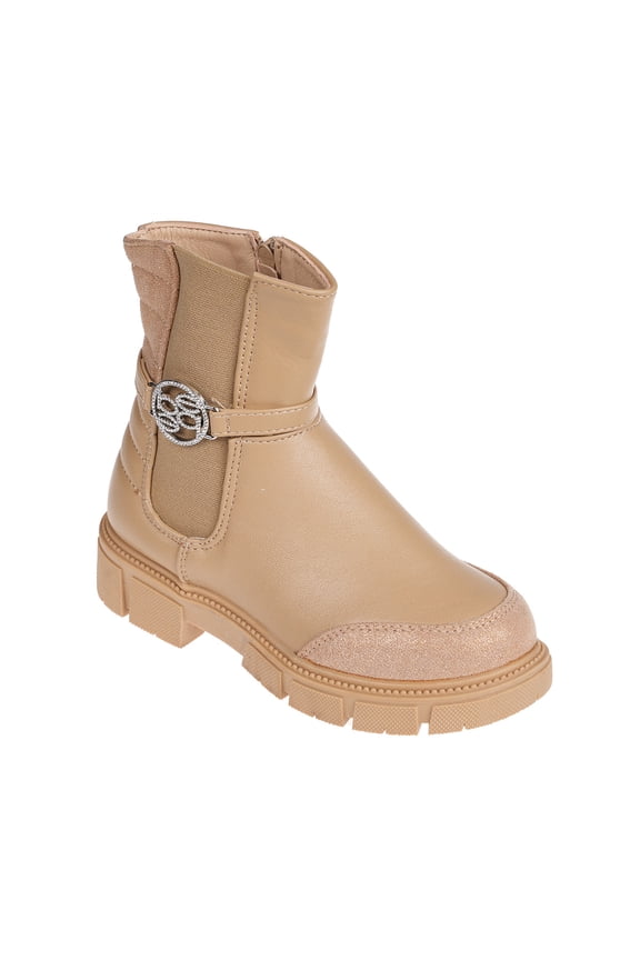 Comfortable Western Riding Boots for Little Girls, Sand (Size 1)