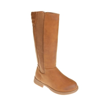 bebe Comfortable Western Riding Boots for Little Girls, Tan (Size 1)