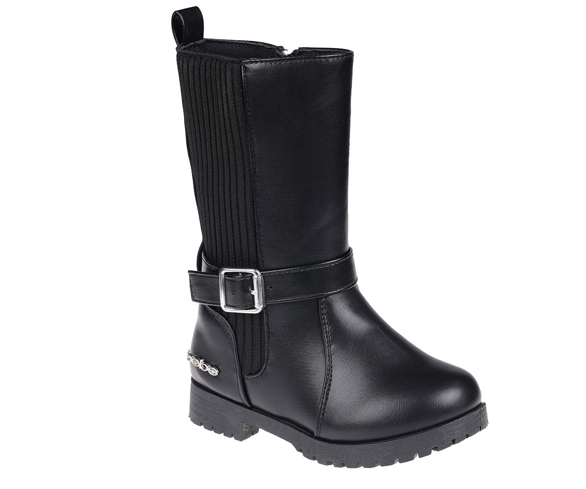 bebe Comfortable Western Riding Boots for Toddler Girls, Black (Size 8 ...