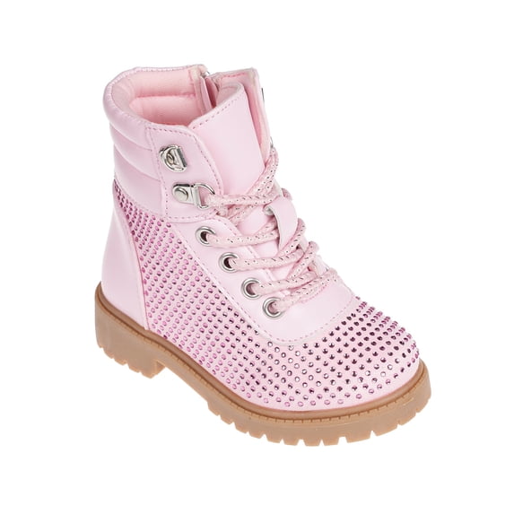 bebe Comfortable Western Riding Boots for Toddler Girls, Pink (Size 7)