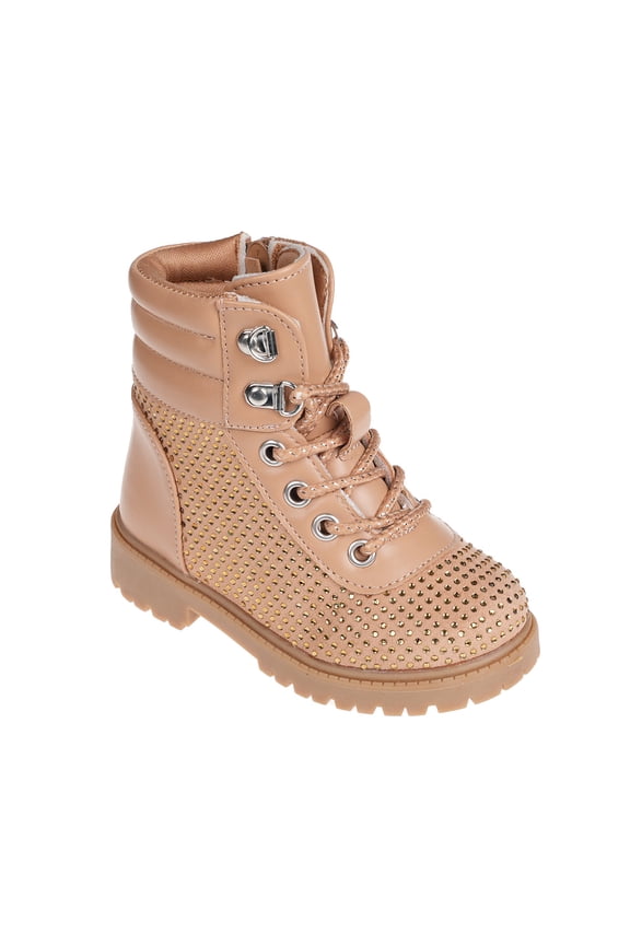 Comfortable Western Riding Boots for Toddler Girls, Tan (Size 5)
