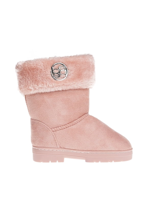 Faux Fur Trendy Winter Boots for Little Girls, Size 12