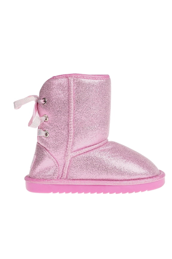 Faux Fur Trendy Winter Boots for Toddler Girls, Size 8