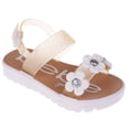 thumbnail image 1 of bebe Girl's Sandals – Cute Fashion Flat Sandals, Summer Flats with Fruit Charms and Ankle Strap (Toddler-Little Kid-Big Kid), 1 of 7