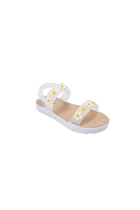 Girl's Sandals – Cute Fashion Flat Sandals, Summer Flats with Fruit Charms and Ankle Strap (Toddler-Little Kid-Big Kid)
