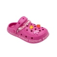 thumbnail image 1 of bebe Girls EVA Clogs – Lightweight Slip-On Shoes with Charms for Kids, 1 of 7