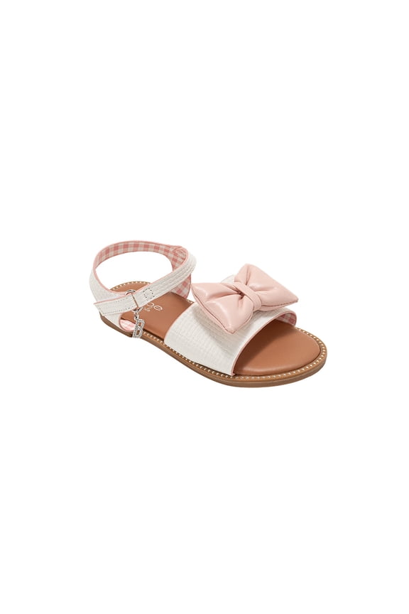 Girl's Sandals – Cute Fashion Flat Sandals and Summer Shoes with Bow and Ankle Strap (Toddler/Little Kid/Big Kid)