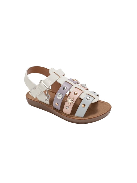 Girl's Sandals – Strappy Flat Sandals and Studded Summer Shoes (Toddler/Little Kid/Big Kid)