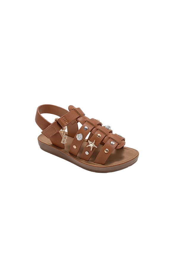 Girl's Sandals – Strappy Flat Sandals and Studded Summer Shoes (Toddler/Little Kid/Big Kid)