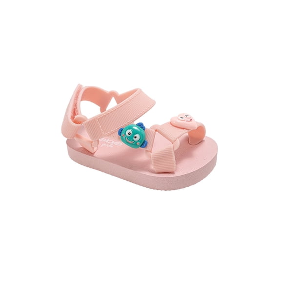 bebe Girl's Toddler EVA Sandals - Lightweight & Slip-On with Character Charms