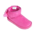 thumbnail image 1 of bebe Girl's Toddler Lightweight Winter Boot with Slanted Top Line and Bow - Toddler Cozy Boots, Fuchsia, 9, 1 of 8