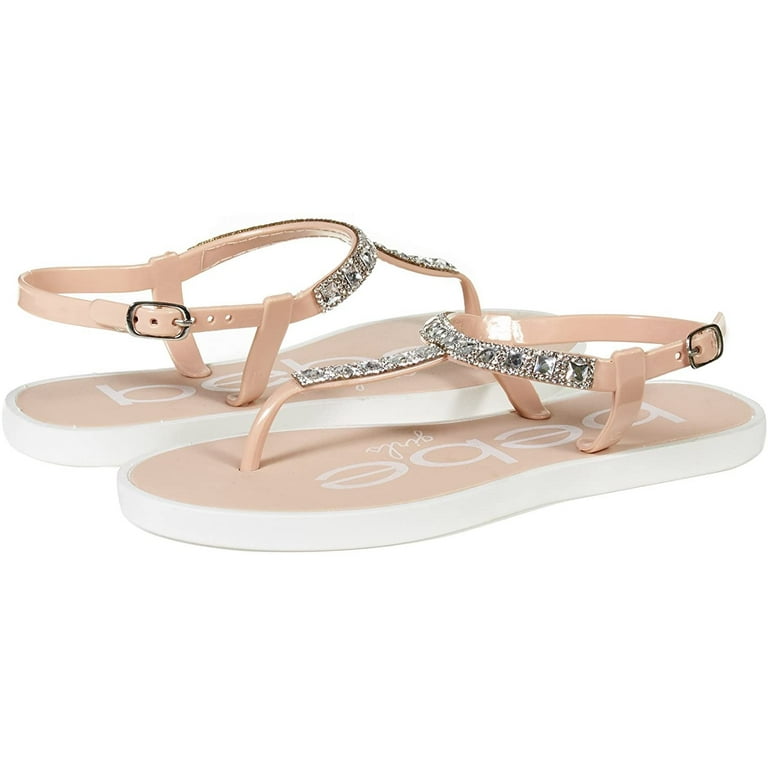 Bebe rhinestone sandals hotsell