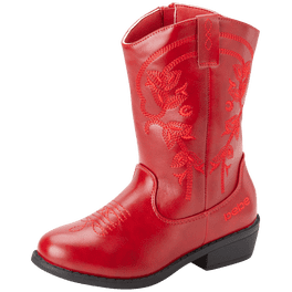 Jileiy Glitter Cowboy Boot Ankle Boots Girls Mid Calf Round Toe ...