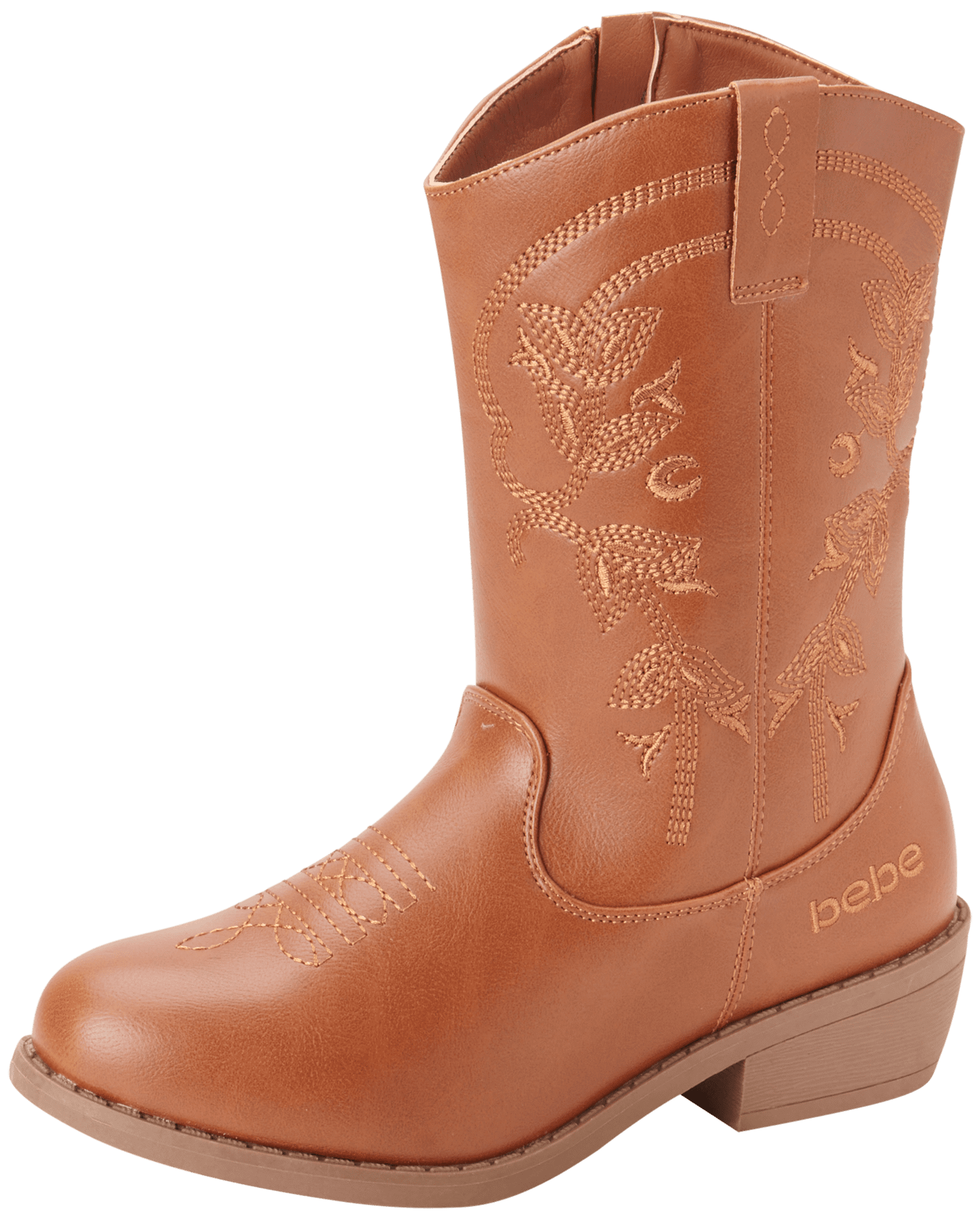 bebe Girls’ Cowgirl Boots Classic Western Roper Boots Cowboy Boots