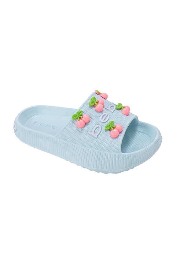 Girls’ EVA Slide - Lightweight Comfy Slide Sandals with Charms (Little Kid/Big Kid)