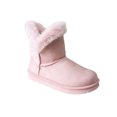 thumbnail image 1 of bebe Girls’ Faux Fur Cuff Winter Boots, Cozy Pull-On Ankle Boots, 1 of 7