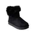 thumbnail image 1 of bebe Girls’ Faux Fur Cuff Winter Boots, Cozy Pull-On Ankle Boots, 1 of 7