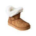 thumbnail image 1 of bebe Girls’ Faux Fur Cuff Winter Boots, Cozy Pull-On Ankle Boots, 1 of 7