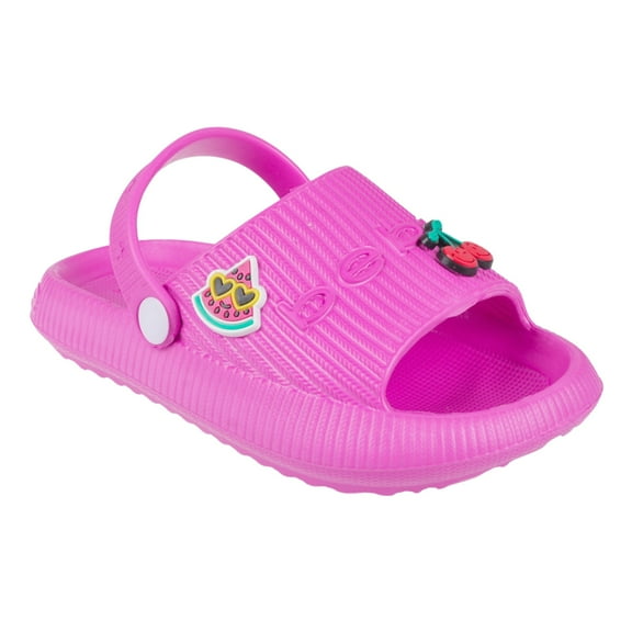 bebe Girls' Sandals - Comfortable Slides for Kids, Slip on Shoes and Sandals for Girls (Toddler)