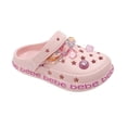 thumbnail image 1 of bebe Girls EVA Clogs – Lightweight Slip-On Shoes with Charms for Kids, 1 of 11