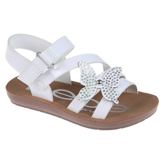 bebe Girls' Sandals - Cute and Comfy Toddler Girls' Summer Shoes, Perfect Beach Sandals for Toddlers with Charms and Flowers