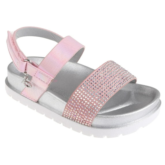 bebe Girls' Sandals - Cute and Sparkly Toddler Girls' Summer Shoes, Perfect Beach Sandals for Toddlers
