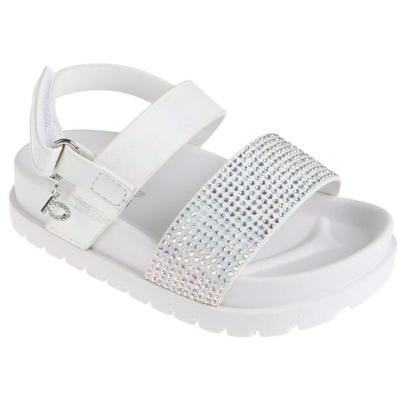 bebe Girls' Sandals - Cute and Sparkly Toddler Girls' Summer Shoes, Perfect Beach Sandals for Toddlers