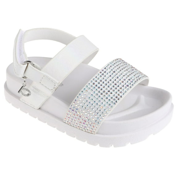 bebe Girls' Sandals - Cute and Sparkly Toddler Girls' Summer Shoes, Perfect Beach Sandals for Toddlers