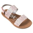 thumbnail image 1 of bebe Girls' Sandals - Kids' Open Toe Summer Shoes, Perfect Flat Sandals for Girls (Little Girl/Big Girl), 1 of 9