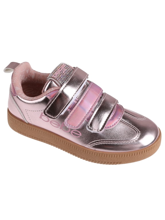Girls' Shoes - Sneakers for Girls, Low Top Metallic Flat Sneakers for Little Kid/Big Kid
