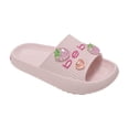 thumbnail image 1 of bebe Girls Slides Sandals – Cute Slip-On Slides for Girls, Lightweight Summer Sandals (Little Kid/Big Kid), 1 of 7
