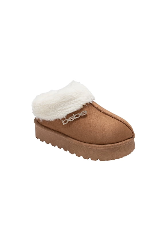 Girls Slippers – Platform House Shoes with Faux Fur Lining, Cozy Winter Slippers for Little Kid/ Big Kid