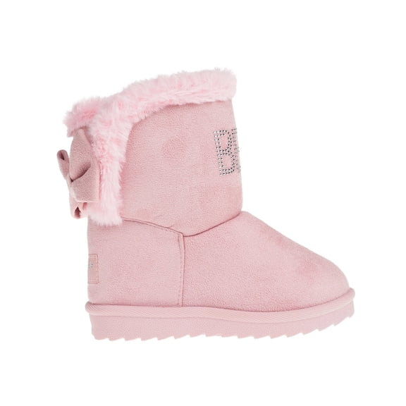 bebe Sherpa Lined Microsuede Winter Boots for Toddler Girls, Size 7