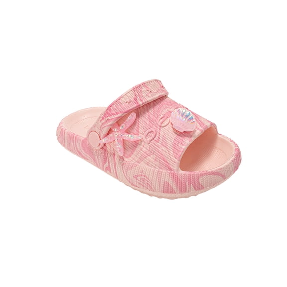 bebe Toddler Girls EVA Slides – Cute Slide Sandals with Charms