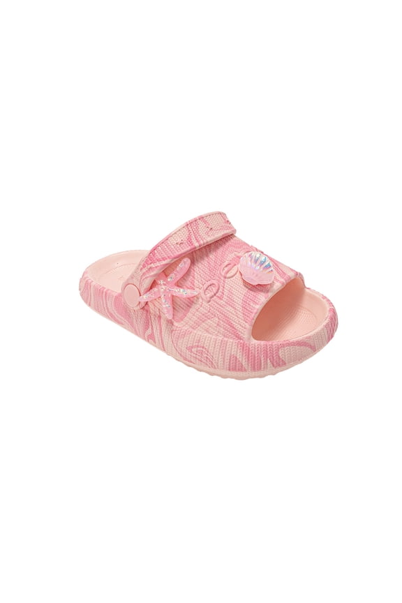 Toddler Girls EVA Slides – Cute Slide Sandals with Charms