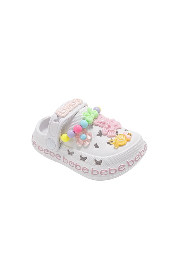 Toddler Girls EVA Clogs – Lightweight Slip-On Shoes with Charms