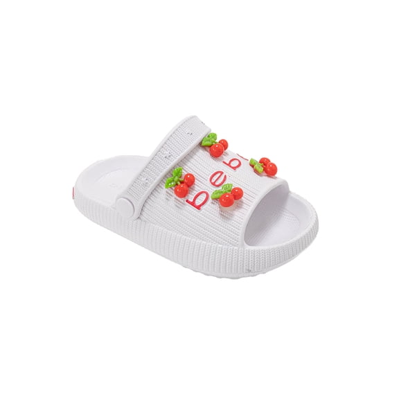 bebe Toddler Girls EVA Slides – Cute Slide Sandals with Charms