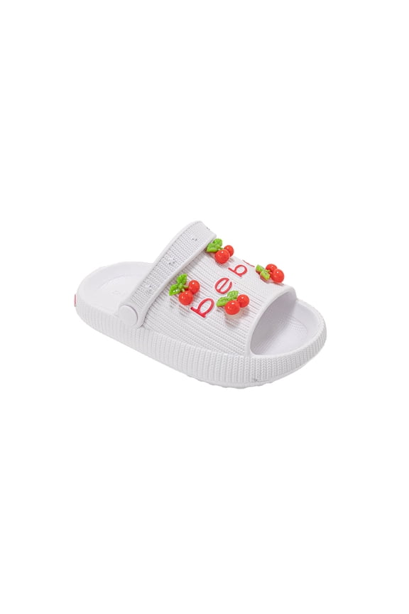 Toddler Girls EVA Slides – Cute Slide Sandals with Charms