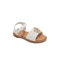 thumbnail image 1 of bebe Toddler Girl's Sandal - Comfy Dressy Shoes with Flower Medallion and Hanging Charm, 1 of 7