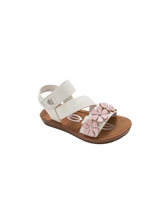 Toddler Girl's Sandals – Cute Flat Adjustable Summer Strappy Sandals for Toddler