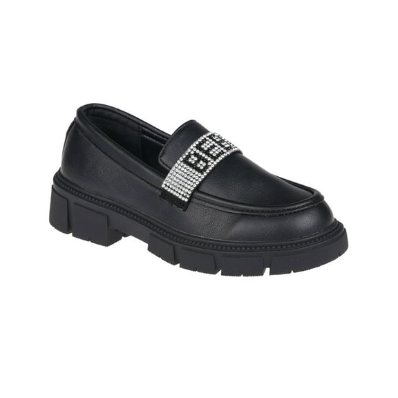 bebe Trendy Shoes Slip-on Mary Jane Loafers for Little Girls, Size 13