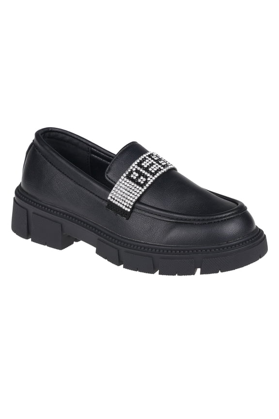 Trendy Shoes Slip-on Mary Jane Loafers for Little Girls, Size 3