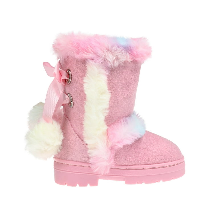 bebe Winter Boot Cuffs Warm Boots For Big Girls, Size
