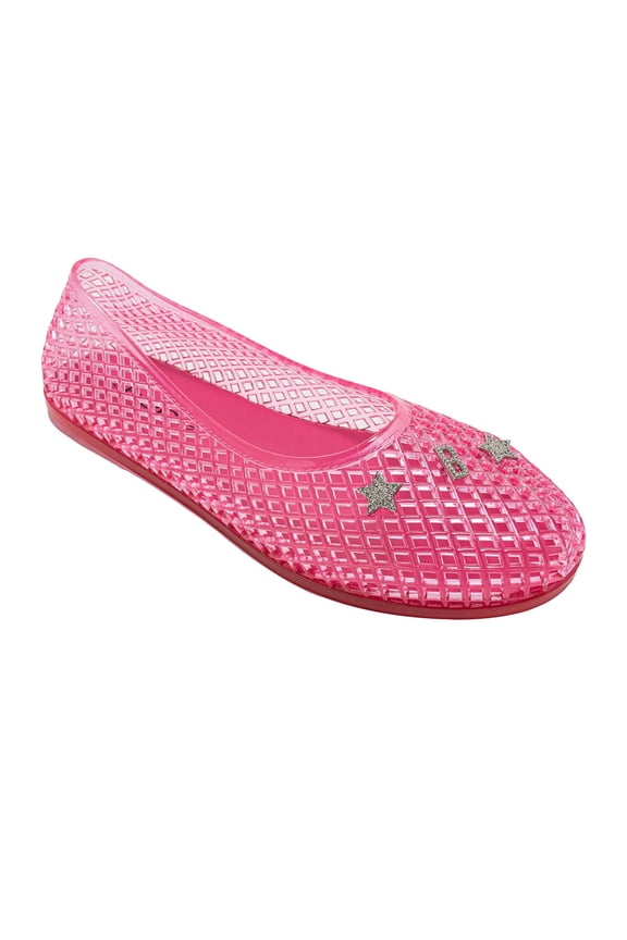 Women's Jelly Sandals - Comfortable Dress Shoes for Women Cute Flat Sandals with Charms