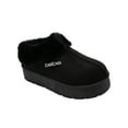 thumbnail image 1 of bebe Women's Platform Ankle Boots – Cozy Faux Fur Lined Slip-On Booties, Indoor and Outdoor Shoes for Winter, 1 of 9