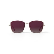 bebe Women's Rx'able Fashion Sunglasses, BBOS2000, Rose Gold, 55-16-140, with Case