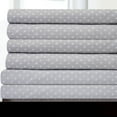 thumbnail image 1 of bed bath n more 6 Piece Dot Print Bedroom Bed Sheet Set- Grey Queen, 1 of 4