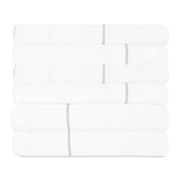 bed bath n more 6 Piece Loft Collection Modern Classic Pinstripe Bed Sheet Sets