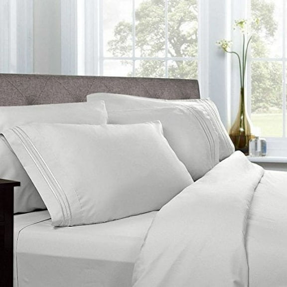 bed bath n more Luxury Solid 5-piece Bed-In-a-Bag with Sheet Set Grey 5 Piece Full